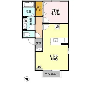 新潟県新潟市西区新通南3【アパート】の間取り
