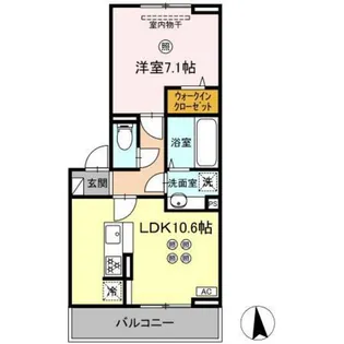 モン・サン・ブルー【2階】の間取り