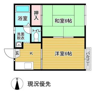 シャムロックAOTA【1階】の間取り