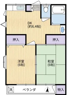 ハイツサカエ【1階】の間取り