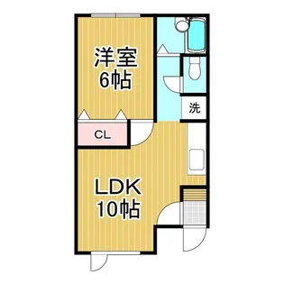 レジデンスササキ【2階】の間取り