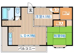 菅原コーポ【1階】の間取り