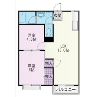 神奈川県小田原市酒匂2【アパート】の間取り