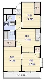 コーポ栄【3階】の間取り