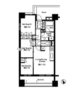 パークアクシス大塚【6階】の間取り