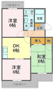 エクセルシオールII【1階】の間取り