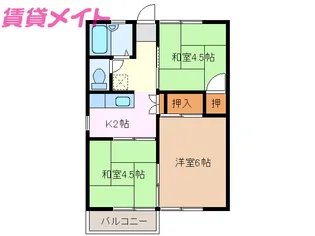 クリック大谷【2階】の間取り