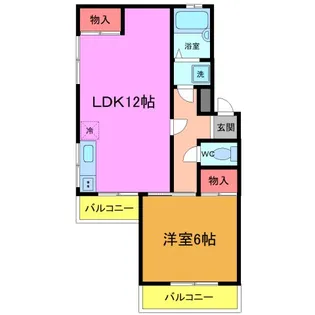 センターコート【3階】の間取り