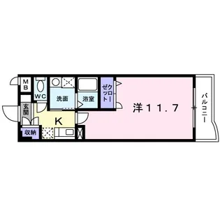THE RESIDENCEPARK佐賀駅南I【7階】の間取り