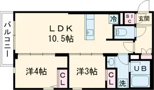 イプセ中野三丁目【2階】の間取り