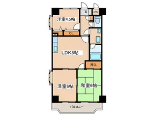 ファミール妻田【3階】の間取り