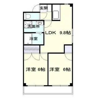 エトワール船塚【4階】の間取り