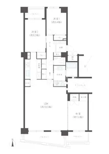 シーサイドももちクリスタージュ壱番館【14階】の間取り