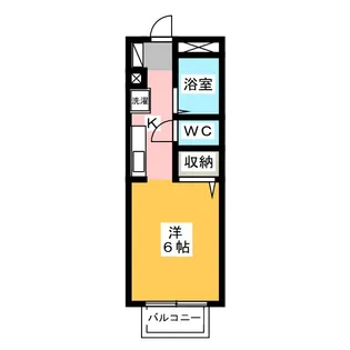 ラヴィル1108【1階】の間取り