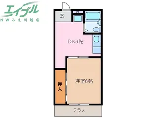 シティハイツホープ【1階】の間取り