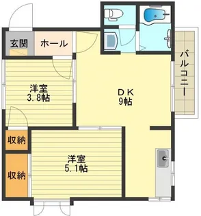 Casa・Verde B【1階】の間取り