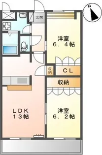 Grand Field 参番館【2階】の間取り