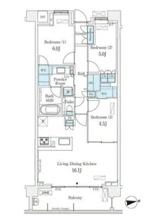 3LDKの間取り画像