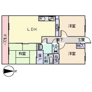 シティパレス【3階】の間取り