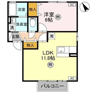 グリーンハイツ I【2階】の間取り