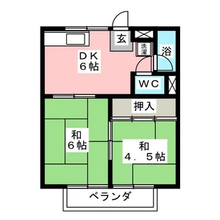 コーポ青柳【2階】の間取り
