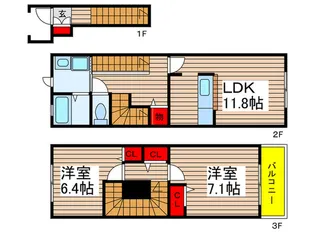 千葉県八千代市大和田新田【一戸建】の間取り