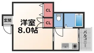 1Kの間取り画像