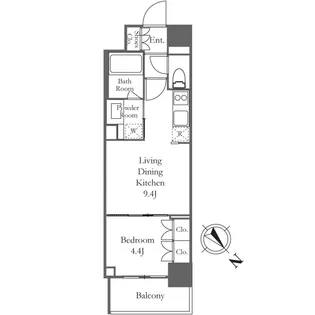 TSーCOURT日本橋浜町【2階】の間取り