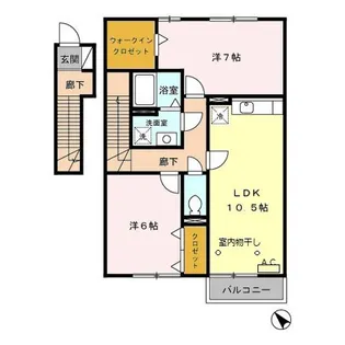 神奈川県相模原市緑区二本松1【アパート】の間取り
