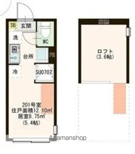 1Rの間取り画像