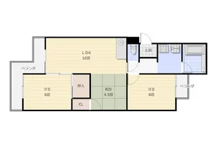 グランドール桂【1階】の間取り