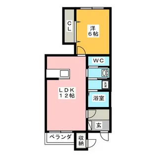 クレメントブリーズ N【1階】の間取り