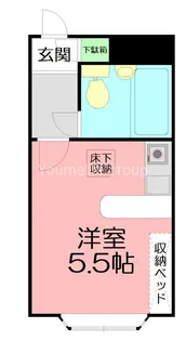 メゾンド萩【1階】の間取り