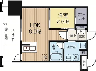 ドゥーエ赤坂【12階】の間取り