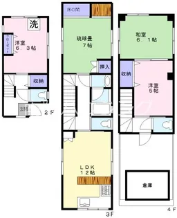 サンプラザビルの間取り