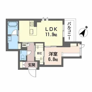 シャーメゾンエレガント【3階】の間取り