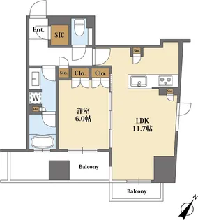 ジオグランデ白金台【2階】の間取り