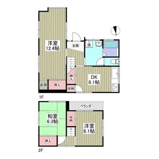茨城県つくば市高見原3【一戸建】の間取り