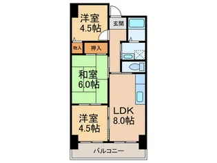 オスプリ-塩屋【6階】の間取り