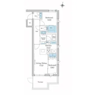 東京都大田区池上6【マンション】の間取り