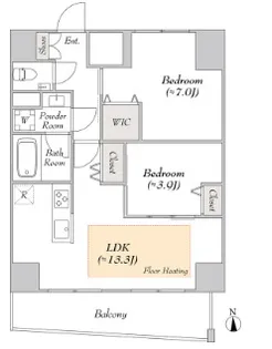 東京都文京区湯島3【マンション】の間取り