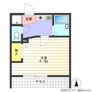 1Kの間取り画像