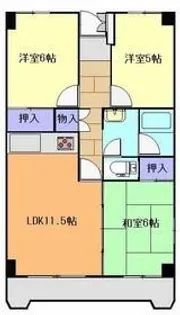コーポ菱苑【3階】の間取り