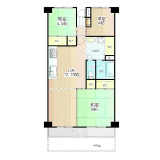サングリーン朝霞【1階】の間取り