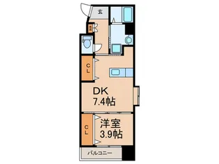 仮)アルゴヴィラージュ天神II【2階】の間取り