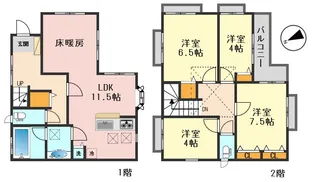 東京都江戸川区本一色1【一戸建】の間取り