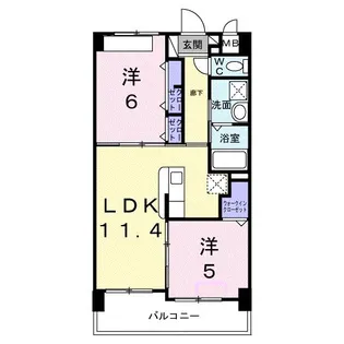 沖縄県沖縄市桃原4【マンション】の間取り