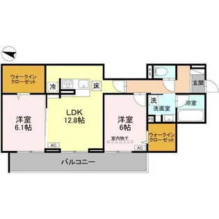 埼玉県さいたま市緑区大字中野田【アパート】の間取り