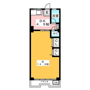 車屋ビル【4階】の間取り
