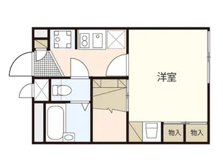 レオパレスイーストシャルム【1階】の間取り